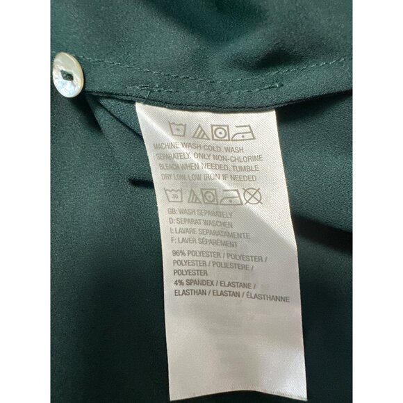 Logo by Lori Goldstein Long Sleeve Ruffle Cuffs Button Closure Blouse Size 18W - Picture 9 of 11